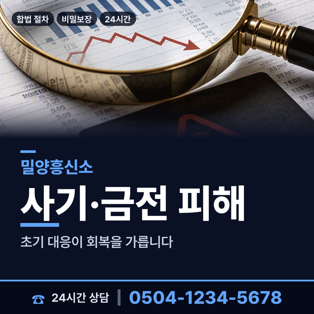 밀양 산내면 사업파트너조사 상담 안내